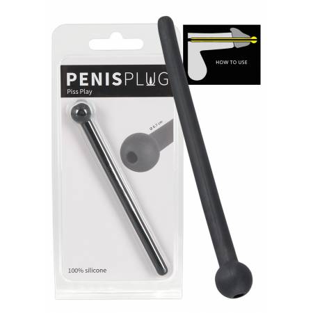 Penis Plug Piss Play Black