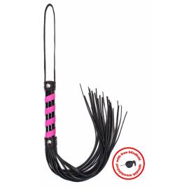 Whip Black Pink Leather With Blindfold
