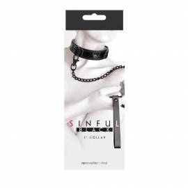 Sinful - 1'' Collar - Black