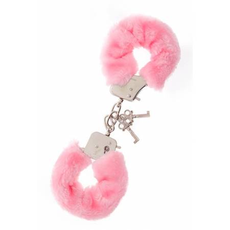 Metal Handcuff With Plush Pink