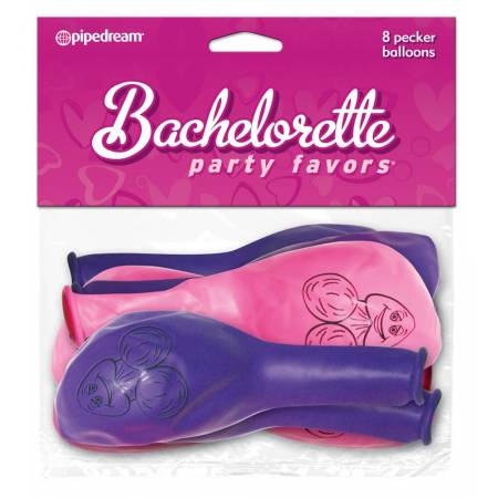 Bachelorette Party Favor Pecker Balloons 8 pcs