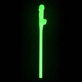 Glow in the Dark Willy Straws AS PIC