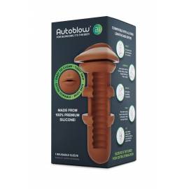 Autoblow A.I. Silicone Mouth Sleeve - Brown