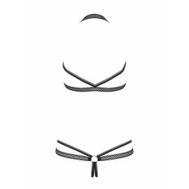 Darkie crotchless teddy black  S/M