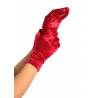 Wrist Length Satin Gloves, red, O/S