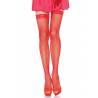 FISHNET STOCKING W/ LACE TOP O/S RED