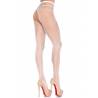 Crotchless Fishnet Pantyhose - WHITE - O/S - HOSIERY