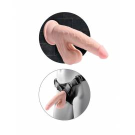 9" Triple Density Cock With Swinging Balls