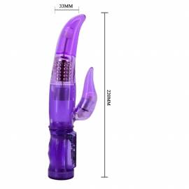 3-speed vibe, 3-speed rotation, beads, TPR Available color: Pink and Purple Battery: 3AAA