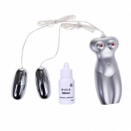 Pussy & Anal, Tighten, Shrink TPR material, double vibrationg eggs with vioce, 3 AAA batteries
