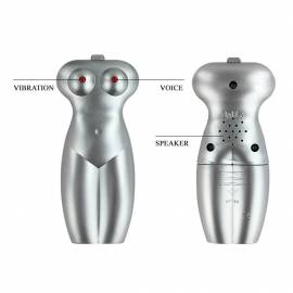 Double vibrating eggs, Vagina and Anal, Voice, Tighten, Shrink, TPR material, 3 AAA