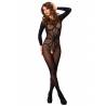 Opaque Illusion Bodystocking Black O/S