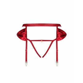 Rubinesa garter belt & crotchles thong L/XL