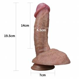 7.5'' Dual-Layered Silicone Nature Cock