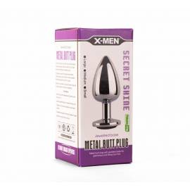 X-MEN Secret Shade Metal Butt Plug Black L