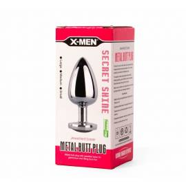 X-MEN Secret Shade Metal Butt Plug Red M