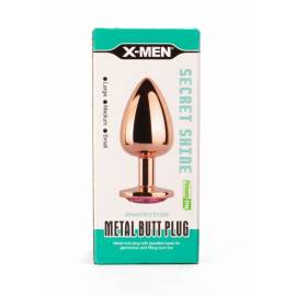 X-MEN Secret Shade Metal Butt Plug Rose M