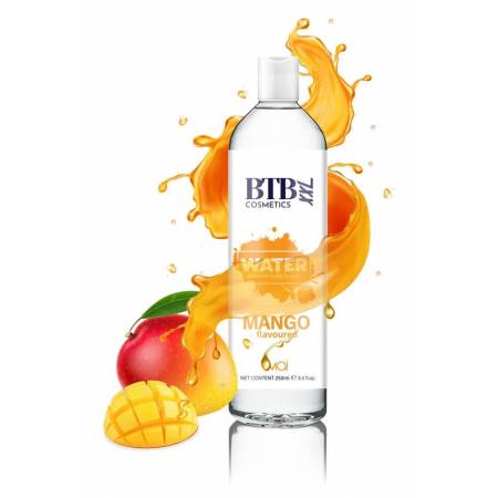 BTB WATER BASED FLAVORED MANGO LUBRICANT 250ML