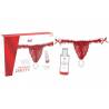 RED BRAZILIAN PANTY + SLINDING GEL