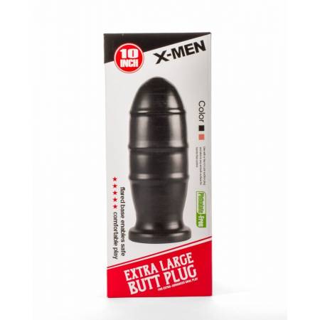 X-Men 10 Extra Large Butt Plug Black I"
