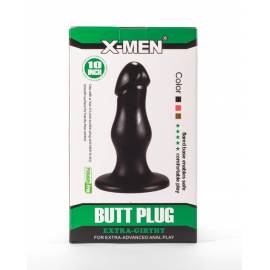 X-Men 8.66 Extra Girthy Butt Plug Black II"