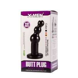 X-MEN 10.63 Extra Girthy Butt Plug Black"