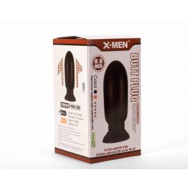 X-MEN 9.6 Huge Butt Plug Black 1"