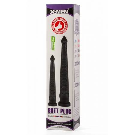 X-Men 17.32 Butt Plug PVC Black"