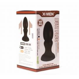 X-MEN 10 Huge Butt Plug Black 1"