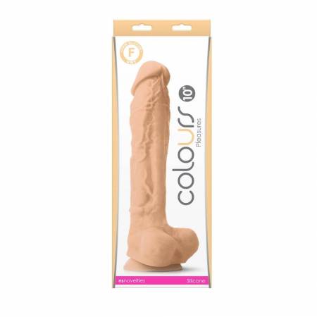 Colours - Pleasures - 10 Dildo - White"