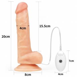 Vibrating Easy Strapon Set 7.5",Built to deliver the most lifelike satisfaction