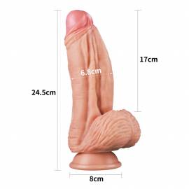 10 Dual-Layered Silicone Cock"
