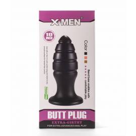 X-Men 10 Extra Girthy Butt Plug Black VIII"