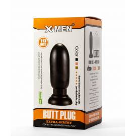 X-Men 7.87 Extra Girthy Butt Plug Black"