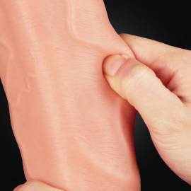 12 Dual Layered Platinum Silicone Cock 1"