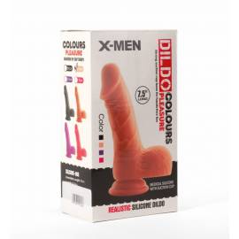 X-MEN 7.5 Dildo Colours Pleasure Flesh 1"