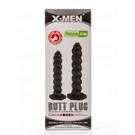 X-Men 9.45 Butt Plug Silicone Black M"