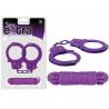 SEX EXTRA - METAL CUFFS & LOVE ROPE PURPLE