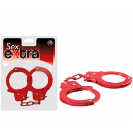 SEX EXTRA - METAL CUFFS RED