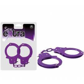 SEX EXTRA - METAL CUFFS PURPLE