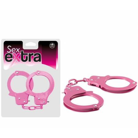 SEX EXTRA - METAL CUFFS PINK