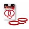 SEX EXTRA - SILICONE CUFFS RED