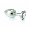 Butt Plug Small Metal With Crystal