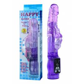 Happy Rabbit Rotation & Wave Vibrator Purple