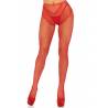Crotchless backseam tights O/S - red