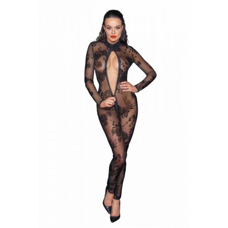 Long tulle overall with 3 way zipper - S