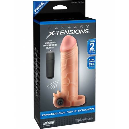 Fantasy X-tensions Vibrating Real Feel 2 inch Extension
