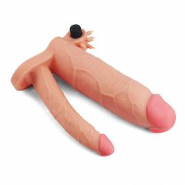 Add 3" Vibrating 
Double Penis Sleeve