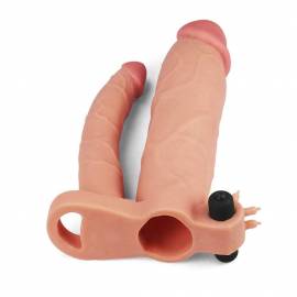 Add 3" Vibrating 
Double Penis Sleeve