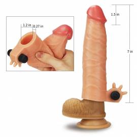 Add 1.5" Vibrating
 Silicone Extender